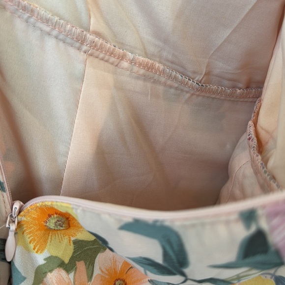 Astr The Label Beige Floral Printed One Shoulder A-Line Midi Dress Size S - Picture 8 of 15